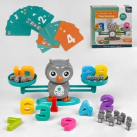 гр Балансир "Сова" 30299 (12/2) “4FUN Game Club”, 53 елементи, 3 рівні гри, 30 двосторонніх карток, цифри від 1 до 10, в коробці