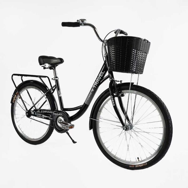 Велосипед міський Corso TRAVEL 26" TL-26207 + КОШИК
