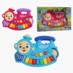 Піаніно музичне 58367 (60) WToys, Українське озвучення, музичні ноти, цифри, мелодії, пісні, підсвічування, в коробці