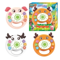 Барабан музичний 84480 (120) WToys 3 види, Українське озвучення, "Ритмічні пригоди", казки, віршики, пісні, барабанчик, в коробці