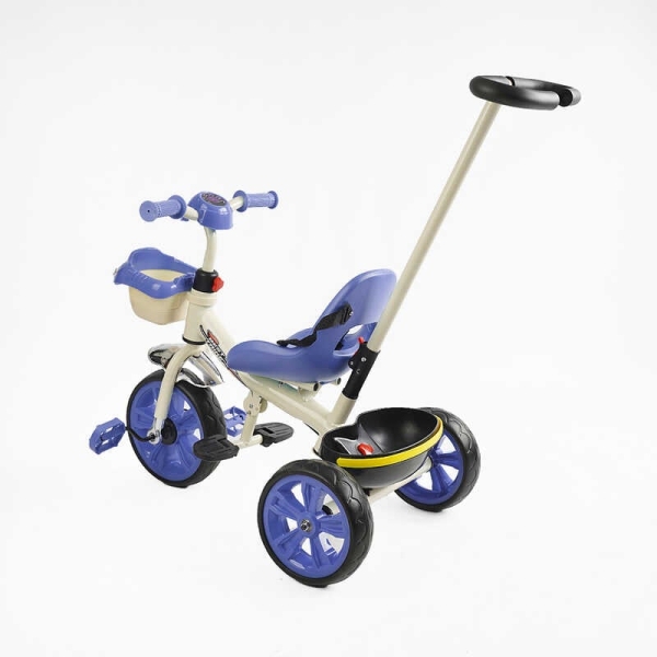 Велосипед 3-х колісний BS-70362 "Best Trike" колеса EVA переднє 10", заднє 8", сталева рама, УКР. ОЗВУЧУВАННЯ, батьківська ручка, в коробці