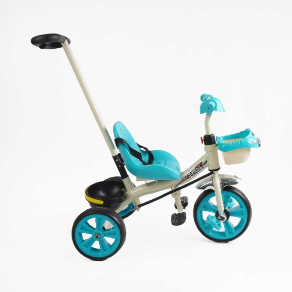 Велосипед 3-х колісний BS-70815 "Best Trike" (1) колеса EVA переднє 10’’, заднє 8’’, сталева рама, УКР. ОЗВУЧУВАННЯ, батьківська ручка, в коробці