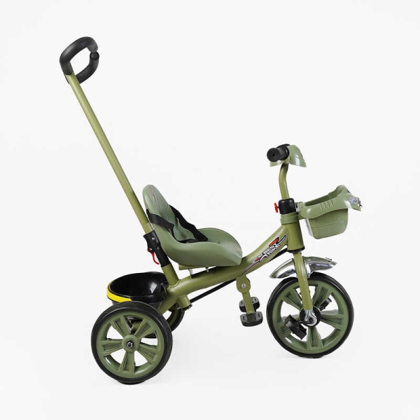 Велосипед 3-х колісний BS-70240 "Best Trike" колеса EVA переднє 10", заднє 8", сталева рама, УКР. ОЗВУЧУВАННЯ, батьківська ручка, в коробці