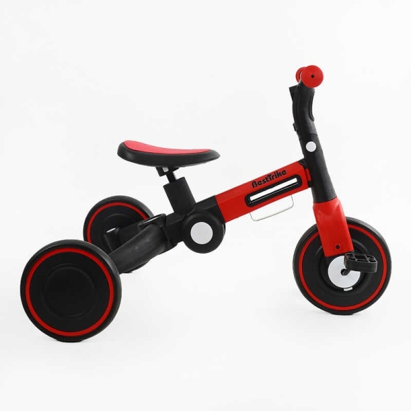 Велосипед 3-х колісний BS-45459 "Best Trike" колеса EVA переднє 8", заднє 6", нейлонова рама, трансформується у велобіг, підсвічування, в коробці
