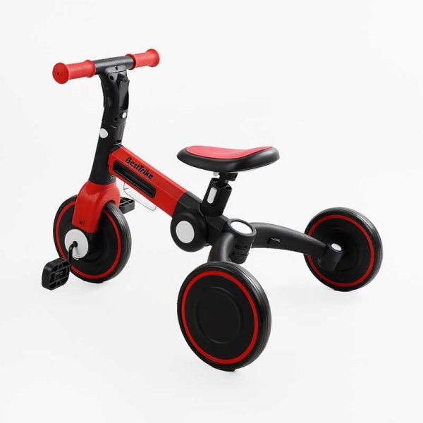 Велосипед 3-х колісний BS-45459 "Best Trike" колеса EVA переднє 8", заднє 6", нейлонова рама, трансформується у велобіг, підсвічування, в коробці
