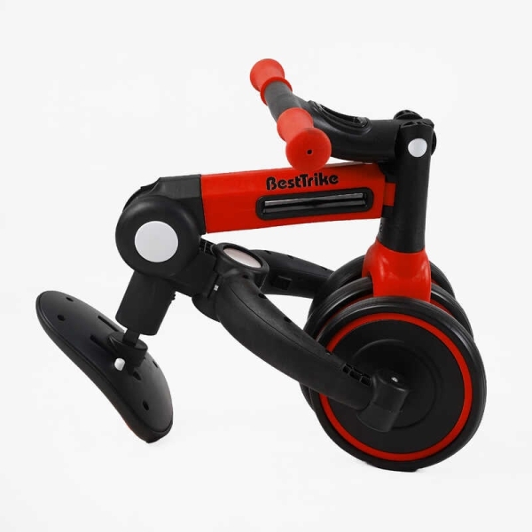 Велосипед 3-х колісний BS-45459 "Best Trike" колеса EVA переднє 8", заднє 6", нейлонова рама, трансформується у велобіг, підсвічування, в коробці