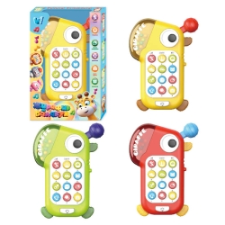 Телефон 34691 (216/2) WToys, 3 кольори, Українське озвучення, пісні, мелодії, казки, вірші, скоромовки, загадки, підсвічування, прорізувачі, брязкальце, в коробці, ВИДАЄТЬСЯ ТІЛЬКИ МІКС ВИДІВ