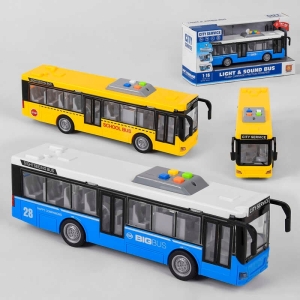 Автобус WY 910 AB (24) 2 види, світло, звук, інерція, в коробці