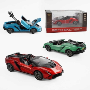 Машина TX 63310 (48/2) "Авто Експерт", 3 кольори, металопластик, масштаб 1:22, світло, звук, інерція, відчиняються двері, багажник та капот, в коробці, ВИДАЄТЬСЯ ТІЛЬКИ МІКС ВИДІВ