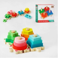 гр Сортер 80465 (24) "4FUN Game Club Wood", "Черепашки", у коробці