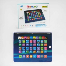 Планшет TK - 09912 (36) "WToys", ОЗВУЧУВАННЯ УКРАЇНСЬКОЮ МОВОЮ, 7 режимів, LED підсвічування, абетка, цифри, загадки, пісні, іспит, в коробці