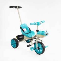 Велосипед 3-х колісний BS-70815 "Best Trike" колеса EVA переднє 10", заднє 8", сталева рама, УКР. ОЗВУЧУВАННЯ, батьківська ручка, в коробці