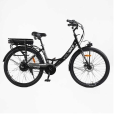 Електровелосипед Corso «VOLT BIKE» 26" дюймів TB-60174 (1) рама сталева, двигун 350W, акум. 36V10Ah, одношвидкісний, БЕЗ КОРЗИНИ, у коробці