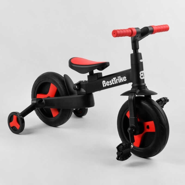 Велосипед-трансформер Best Trike 23031 колеса PU 10'', батьківська ручка, знімні педалі