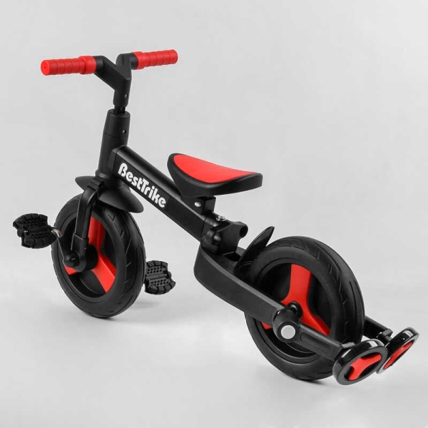 Велосипед-трансформер Best Trike 23031 колеса PU 10'', батьківська ручка, знімні педалі