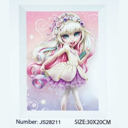 Алмазна мозаїка JS 28211 (50) TK Group, “Чарівна дівчинка”, 20х30 см, в коробці