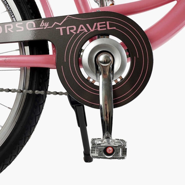 Велосипед міський Corso TRAVEL 26" TL-26611 + КОШИК одношвидкісний, сталева рама 16.5", корзина, багажник