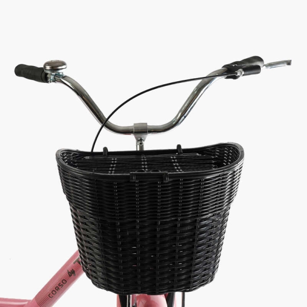 Велосипед міський Corso TRAVEL 26" TL-26611 + КОШИК одношвидкісний, сталева рама 16.5", корзина, багажник