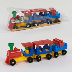 Конструктор "Чарівний поїзд №1" 0274 (24) "Technok Toys" 31 деталь, в пакеті
