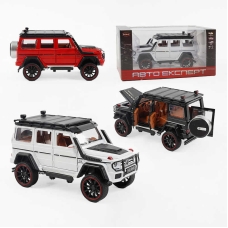 Джип RS-21650 (36) "Авто Експерт", 3 види, металопластик, масштаб 1:22, світло, звук, інерція, відчиняються двері, багажник та капот, в коробці, ВИДАЄТЬСЯ МІКС ВИДІВ
