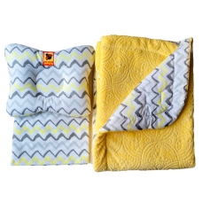 гр Набір МС 110612-10 "Bed Set Newborn" Сонечко жовте: подушка, ковдра, простирадло (2) "Масік"