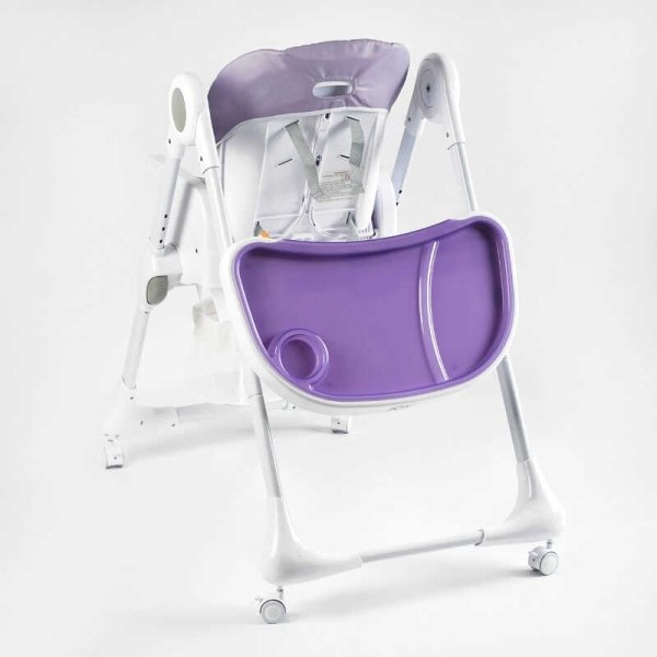 Стільчик для годування Joy K-60290 (1) мягкий чохол ПВХ, 4 колеса, з’ємний столик, кошик, в коробці
