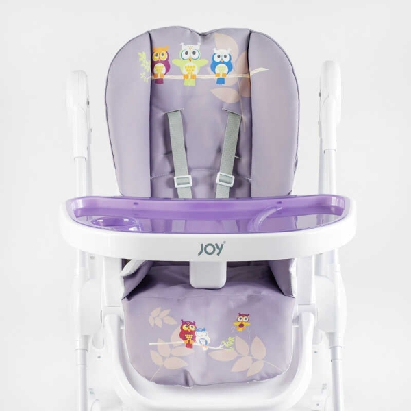 Стільчик для годування Joy K-60290 (1) мягкий чохол ПВХ, 4 колеса, з’ємний столик, кошик, в коробці