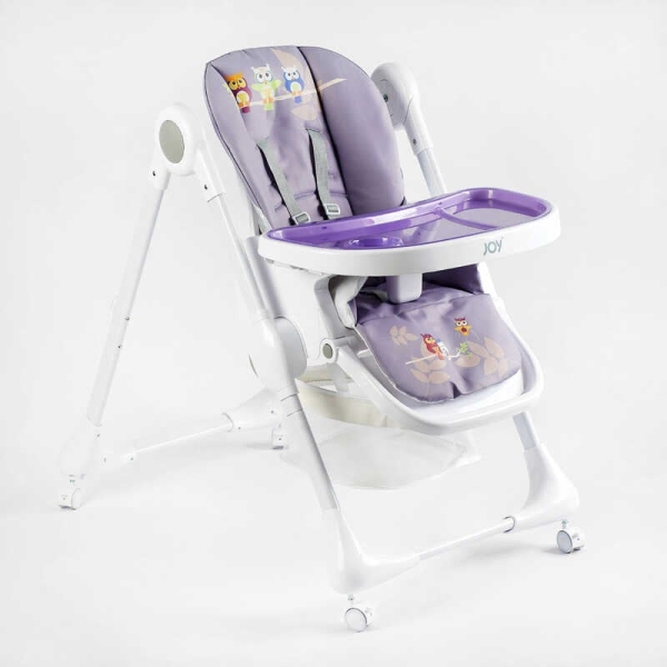 Стільчик для годування Joy K-60290 (1) мягкий чохол ПВХ, 4 колеса, з’ємний столик, кошик, в коробці
