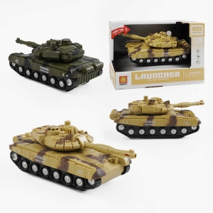 Танк WY 741 A/B (48) "Військова техніка", підсвічування дула, звук пострілів, тріскачка на вежі, інерція, в коробці