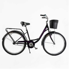 Велосипед міський Corso TRAVEL 26" TL-26523 + КОШИК