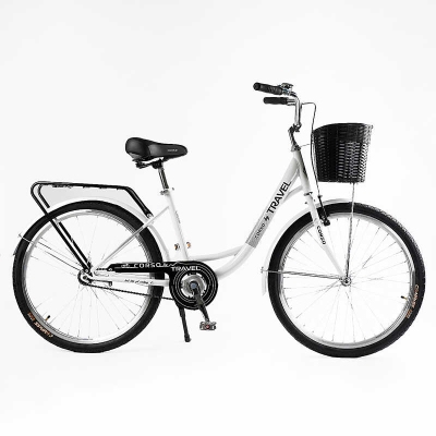 Велосипед міський Corso TRAVEL 26" TL-26309 + КОШИК