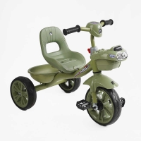 Велосипед 3-х колісний BS-60417 "Best Trike" колеса EVA переднє 10", заднє 8", сталева рама, УКР. ОЗВУЧУВАННЯ, кошик, в коробці