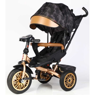 Велосипед 3-х кол. 8066/380-29 BestTrike "Perfetto" поворотне сидіння, колеса гумові безкамерні, кошик, фара музична, USB, Bluetooth, в коробці