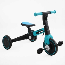 Велосипед 3-х колісний BS-77552 "Best Trike" колеса EVA переднє 8", заднє 6", нейлонова рама, трансформується у велобіг, підсвічування, в коробці