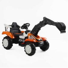 Трактор електричний JOY Т-74430 (1) двигун 25W, акумулятор 6V, USB-роз’єм, музика, звуки, регулювання гучності, рухомий ківш, підсвічування, в коробці