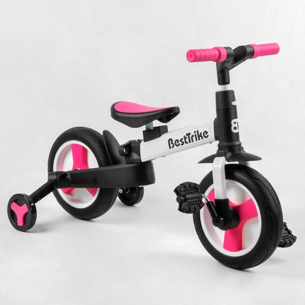 Велосипед-трансформер Best Trike 55475 колеса PU 10'', батьківська ручка, знімні педалі