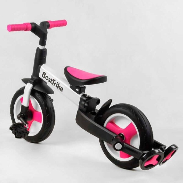Велосипед-трансформер Best Trike 55475 колеса PU 10'', батьківська ручка, знімні педалі