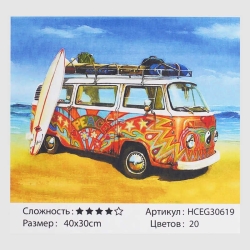 Картини за номерами HCEG 30619 (30) TK Group, "Відпустка", 40*30см, у коробці