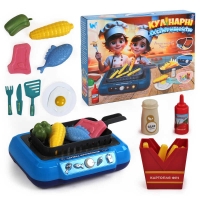 Кулінарні експерименти 41446 (18) WToys, підсвічування, звукові ефекти, 13 аксесуарів, продукти змінюють колір, кухонне начиння, в коробці