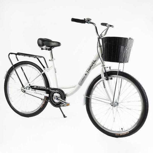 Велосипед міський Corso TRAVEL 26" TL-26309 + КОШИК