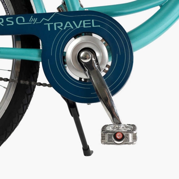 Велосипед міський Corso TRAVEL 26" TL-26417 + КОШИК одношвидкісний, сталева рама 16.5", корзина, багажник