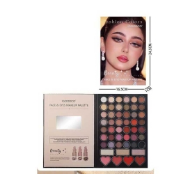 Косметика IG 3071 (96/8), рум’яна, хайлайтери, 42 кольорів тіней, дзеркало, в коробці