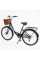 Велосипед міський Corso Polaris 26" PS-12833 + КОШИК СИНІЙ сталева рама 16.5", Shimano 7 швидкостей, корзина, багажник