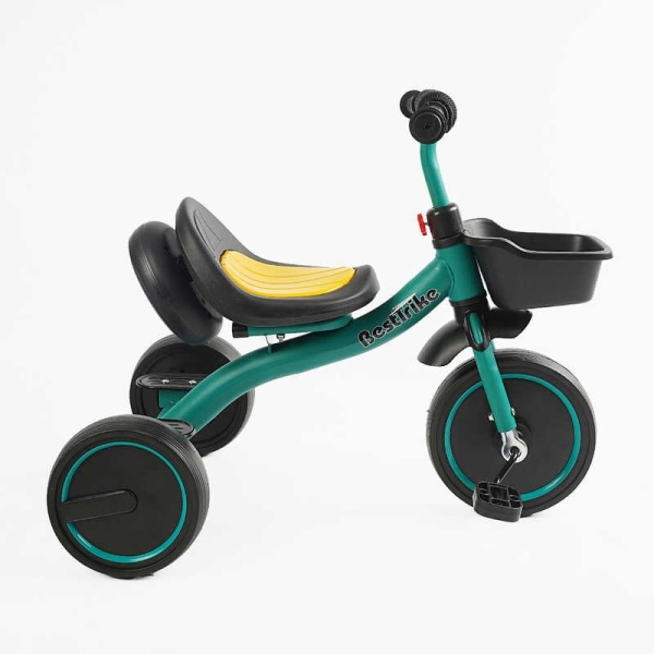 Велосипед 3-х колісний BS-47603 "Best Trike" (1) колеса EVA переднє 10’’, заднє 8’’, сталева рама, УКР.ОЗВУЧУВАННЯ, світло, кошик, в коробці