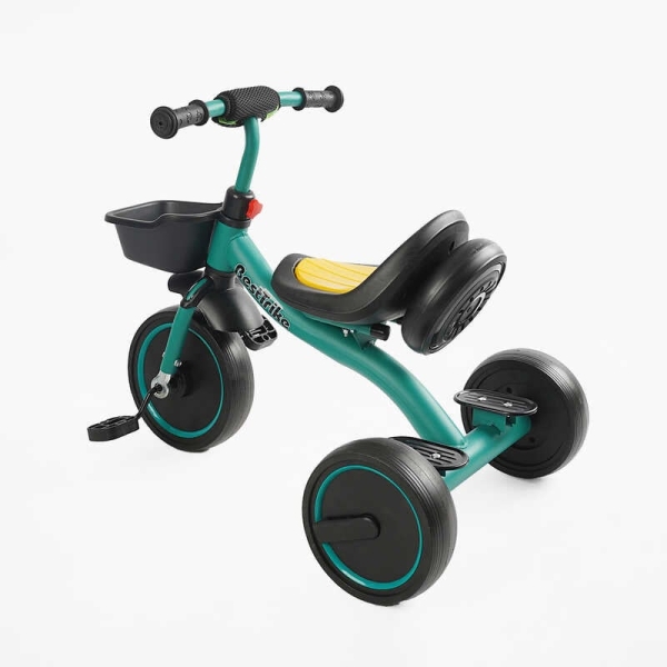 Велосипед 3-х колісний BS-47603 "Best Trike" (1) колеса EVA переднє 10’’, заднє 8’’, сталева рама, УКР.ОЗВУЧУВАННЯ, світло, кошик, в коробці