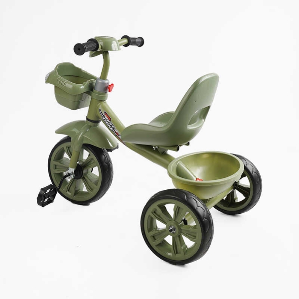 Велосипед 3-х колісний BS-60417 "Best Trike" колеса EVA переднє 10", заднє 8", сталева рама, УКР. ОЗВУЧУВАННЯ, кошик, в коробці