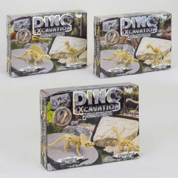 Набір для проведення розкопок "Dino Excavation" DEX-01-04,05,06 динозаври укр. (6) "Danko toys", 3 види
