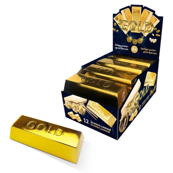 Креативна творчість для проведення розкопок "Gold" злиток малий Gex-02-01 (12) "Danko toys"