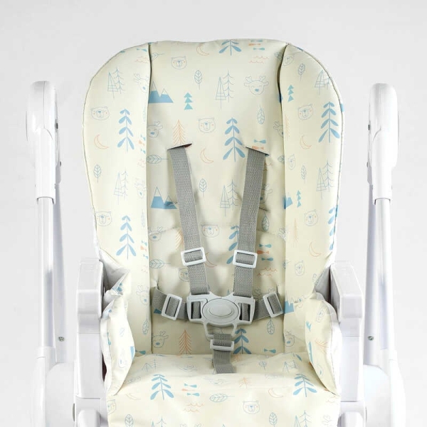 Стільчик для годування Joy K-11058 (1) мягкий чохол ПВХ, 4 колеса, з’ємний столик, кошик, в коробці