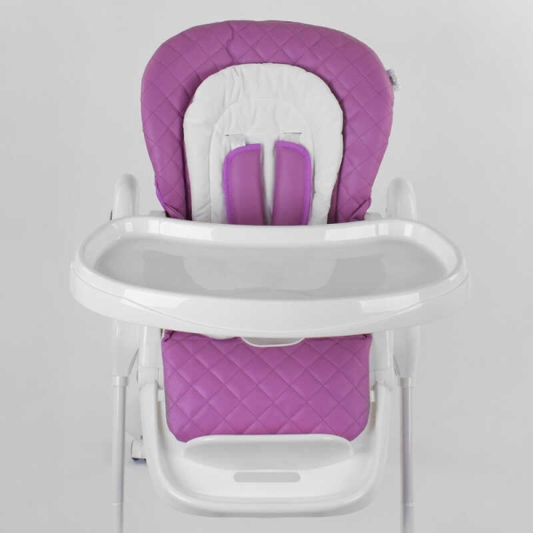 Стільчик для годування Toti W-62005 (1) м'який PU, м'який вкладиш, 4 колеса, знімний столик, в коробці